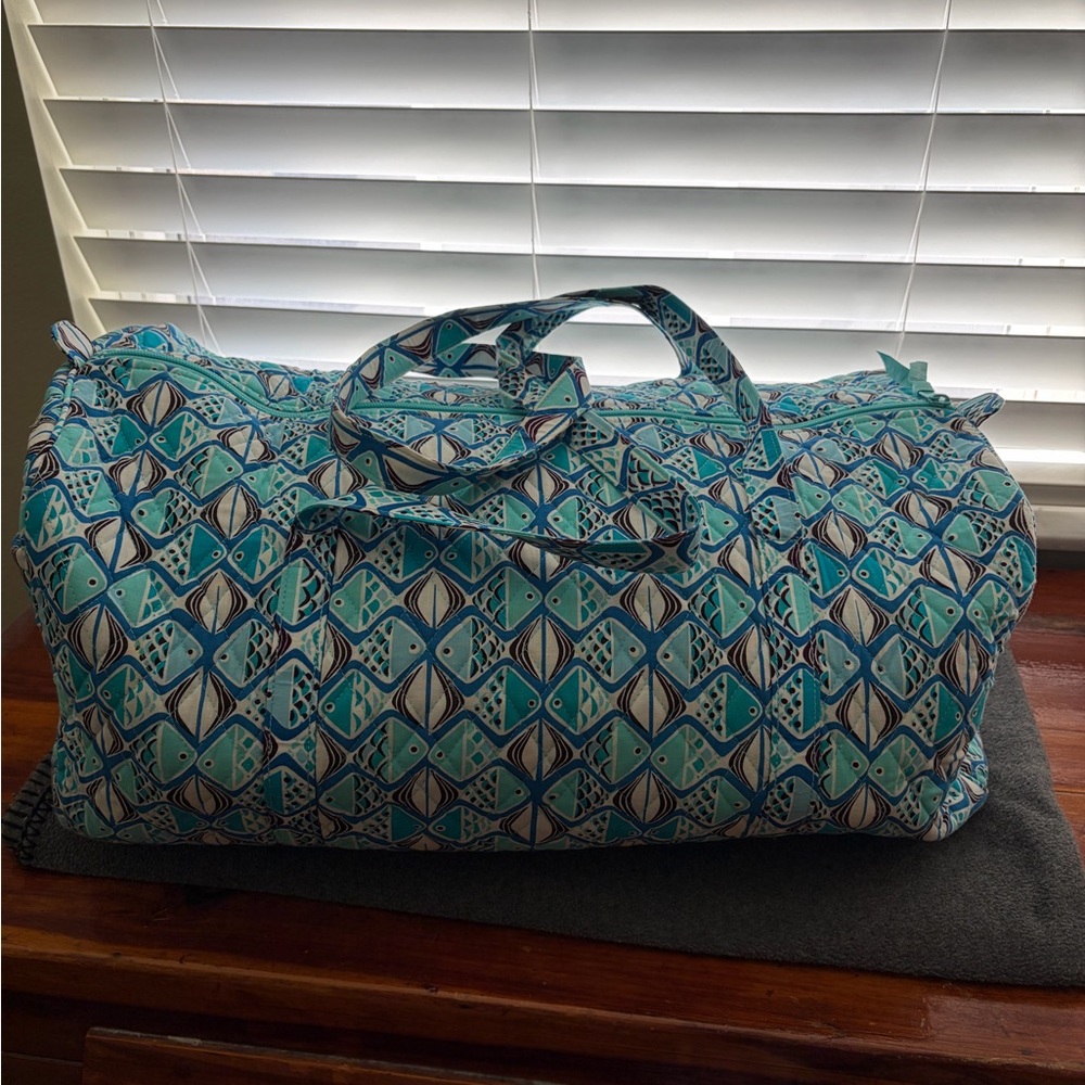 Vera Bradley Large Duffle in Go Fish pattern